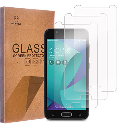 Mr.shield [3-Pack] Designed For Asus Zenfone V Live [Tempered Glass] Screen Protector With Lifetime Replacement #TOP1