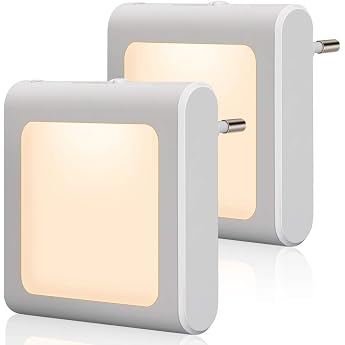 Emotionlite Plug-In Night Light Twilight Sensor Warm White Pack of 2 Dimmable