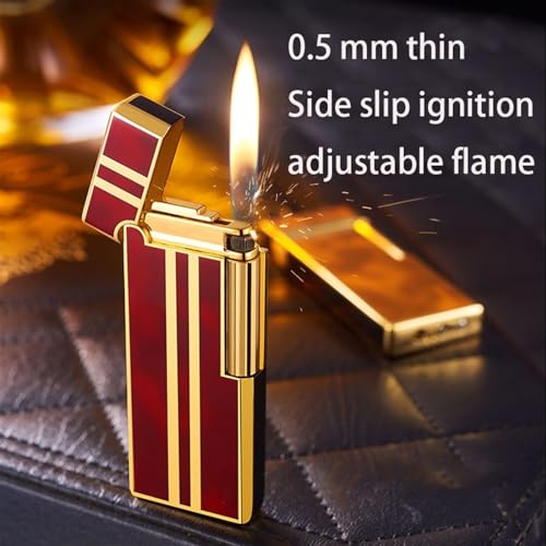 Encendedor recargable ultradelgado con llama ajustable miniatura 5