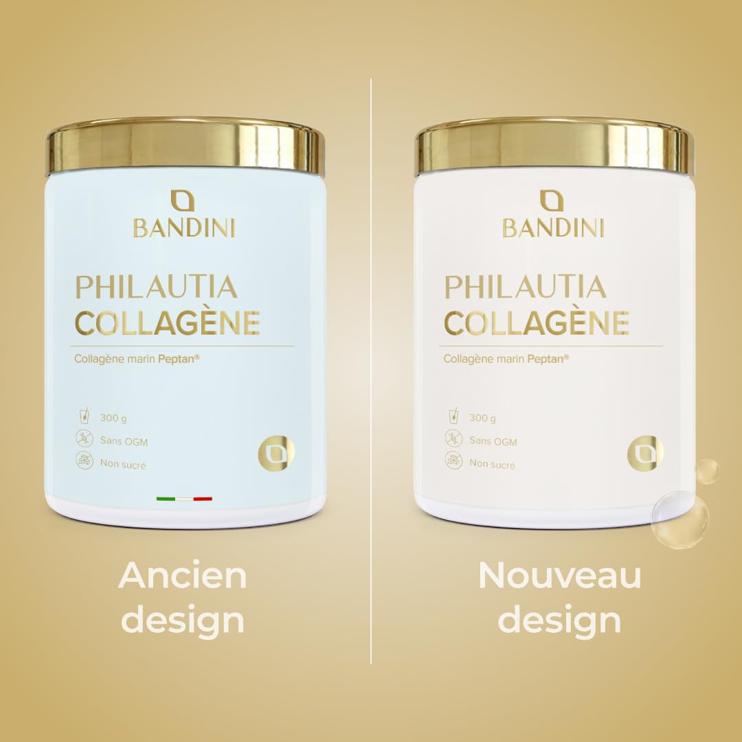Bandini® Collagène Marin Poudre 12.000mg – Peptides de Collagene Type 1 | Marin Hydrolysés - Pour Articulations, Peau, Cheveux et Ongles - Marine Collagen saveur neutre, 300 g (12g par portion)