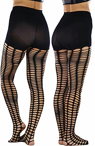 Image of ToBeInStyle Women's Large Mesh Fishnet Patterned Pantyhose Tights