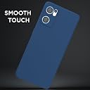 Pikkme Back Cover for Oppo Reno 7 5G | Camera Protection Shockproof Soft Matte Silicone Bumper Case (Blue) gallery image