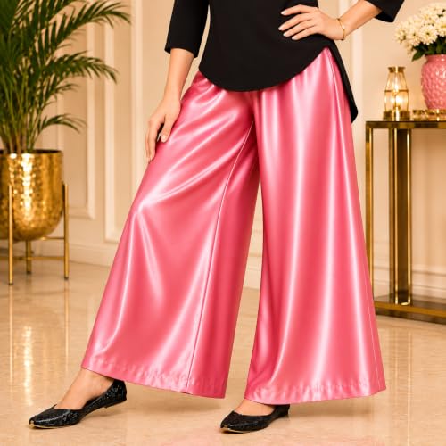 Faraaz Collection pink satin pants – image 2