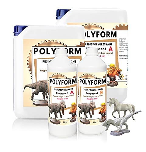 ﻿﻿Resin Pro Polyform Résine de polyuréthane de coulée hautement fluide, Convient pour la fabrication de modèles, le bricolage et la bijouterie, Prototypage rapide, Beige - 2 Kg Cover
