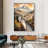 3:Toile de qualité supérieure – art mural moderne sur le thème de l'art abstrait. Qualité HD & Couleurs Durables – Impression haute définition sur toile de qualité premium avec des encres résistantes à l’eau et aux UV, assurant des couleurs vives qui ne se dégradent pas avec le temps