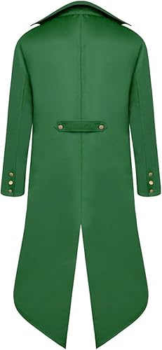 Miniatura 2 de SIAEAMRG Renaissance Steampunk Tailcoat Halloween Costumes for Men, Retro Pirate Victorian Gothic Medieval Jacket