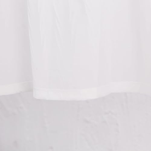 Miniatura 6 de GyiHoong Cortinas traslúcidas blancas de cocina de 33 pulgadas, cortinas traslúcidas de gasa para baño, casa de campo, cortinas cortas que filtran