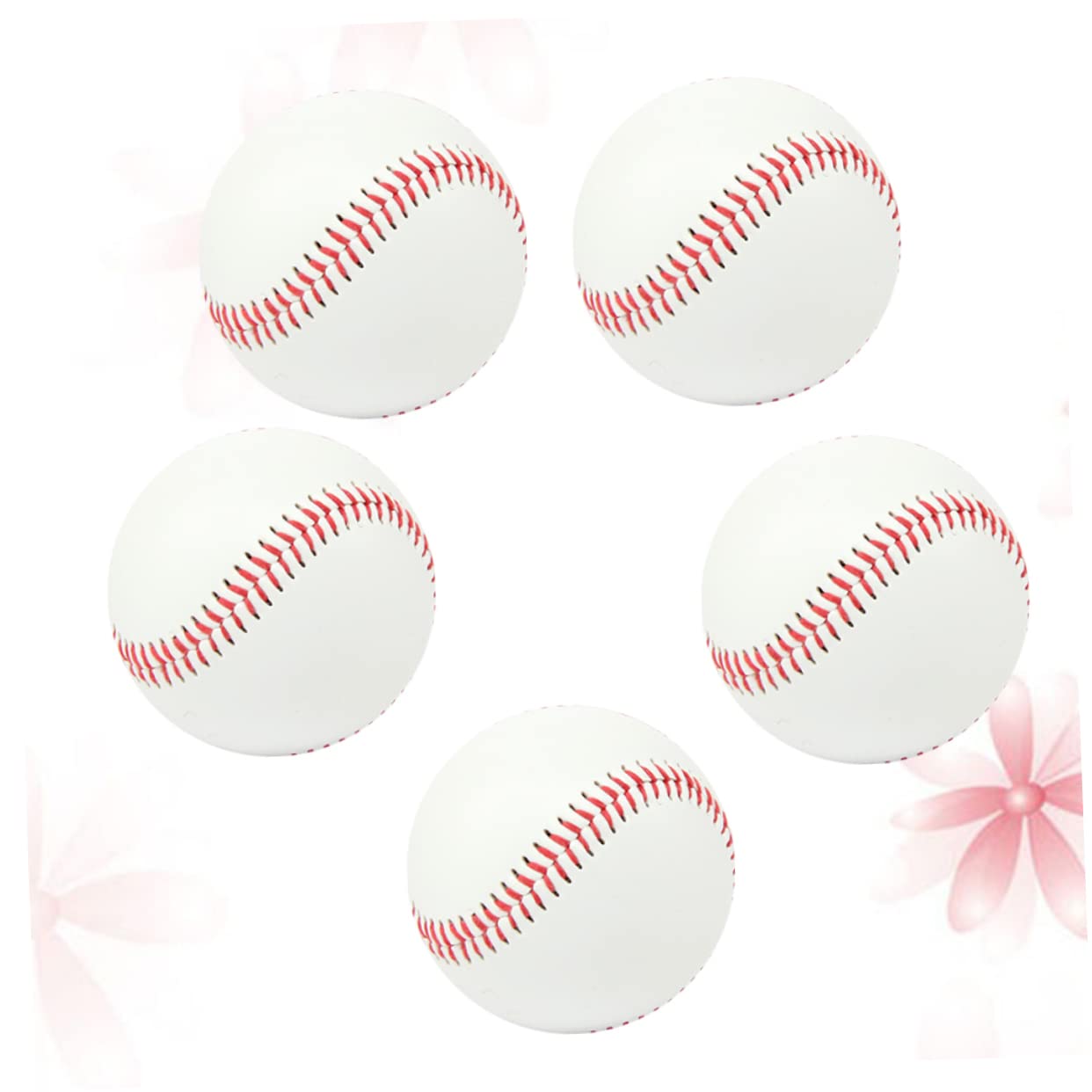 KESYOO 5 Pack No. 9 Soft Baseball Training Balls for Kids Teens Official Size Style Youth Baseball Practice