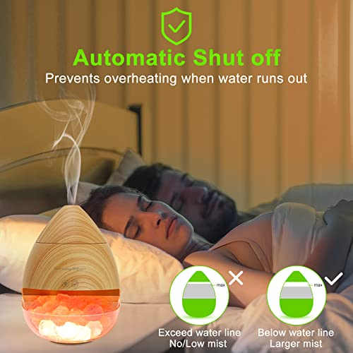 Surbon Upgraded Aromatherapy Diffuser,Himalayan Salt Lamp Diffuser,Ultrasonic Essential Oil Diffusers With Remote Control, Large Water Tank, Nightlight&Auto-Off,For For Bedroom/Large Room/Home/Office #TOP3