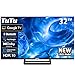 TuTu TUG32HQ1C Fernseher 32 Zoll (80cm), Full HD Smart TV, Google TV mit WLAN, Bluetooth, APP Store, Chromecast, USB, HDMI, Triple Tuner DVB-C/S/S2/T/T2, Mittelfuss