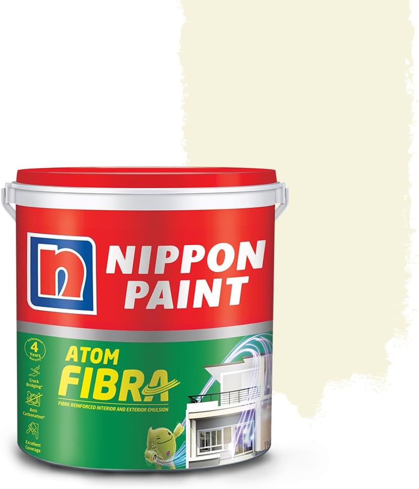 Nippon Paint Atom Fibra 2 In 1 Interior & Exterior Emulsion 1 L Yellows (Dry)