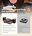 Vangoa Record Player with External Speakers Belt-Drive Turntable for Vinyl Records Dual Stereo Speakers LP Players Support 3 Speed 3 Size Wireless Playback AUX Headphone Input Auto Stop, Brown