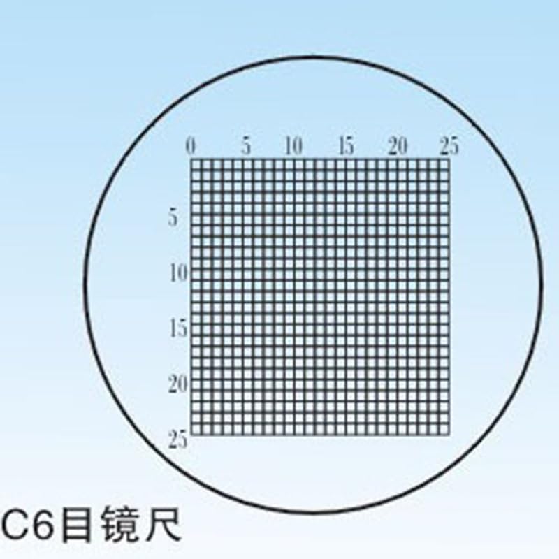 Microscope Diameter 19mm Microscope Slides Reticle Calibrating Slide Stage Micrometer(C6)