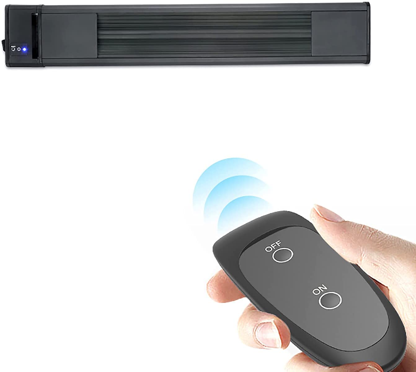 Riscaldatore da Terrazza Stufa a infrarossi Riscaldatore da giardino Riscaldatore elettrico a parete con riscaldamento rapido 3S con telecomando, Riscaldatori da esterno impermeabili IP65 Uso interno