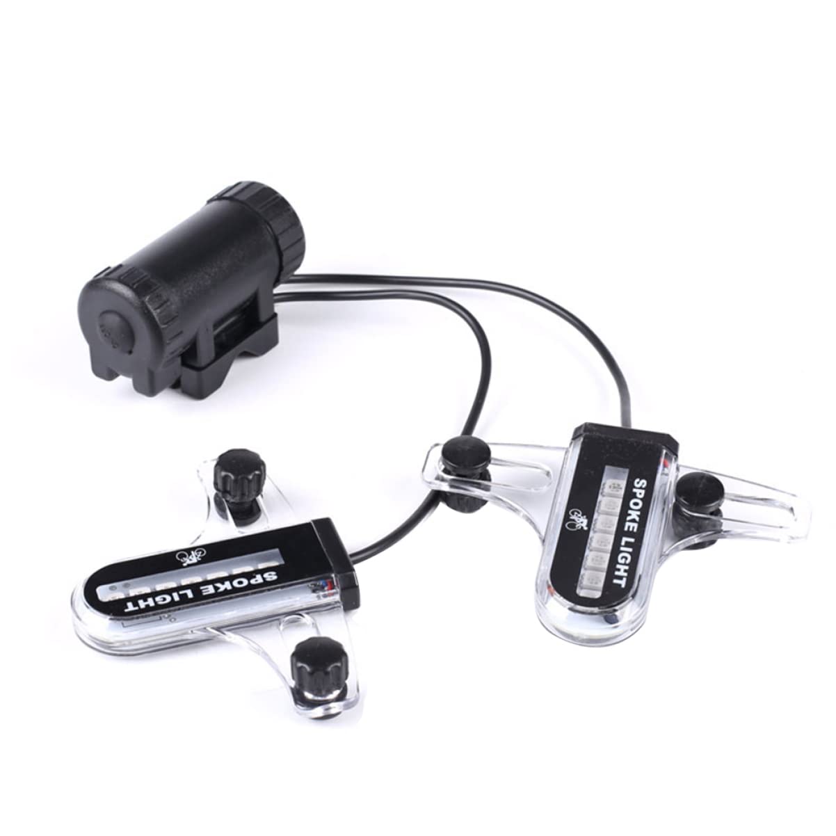 Toddmomy Lot De 3 Lumières De Rayons pour Vélo 14 LED Décorations De Rayons De Roue 30 Motifs Abs Robuste Résistant À Leau Facile À Installer