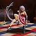 Figura di serie Rosario + Vampire, Akashiya Moka 6" Kit Garage da posizione seduta, con indosso una bambola da ragazza in costume da cameriera rossa, modello in PVC per regali Collezione di ornamenti