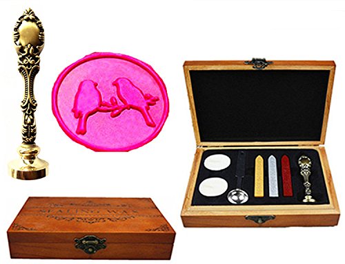 Cartes cadeaux et enveloppes papeterie à sceller avec ce kit en bois de luxe