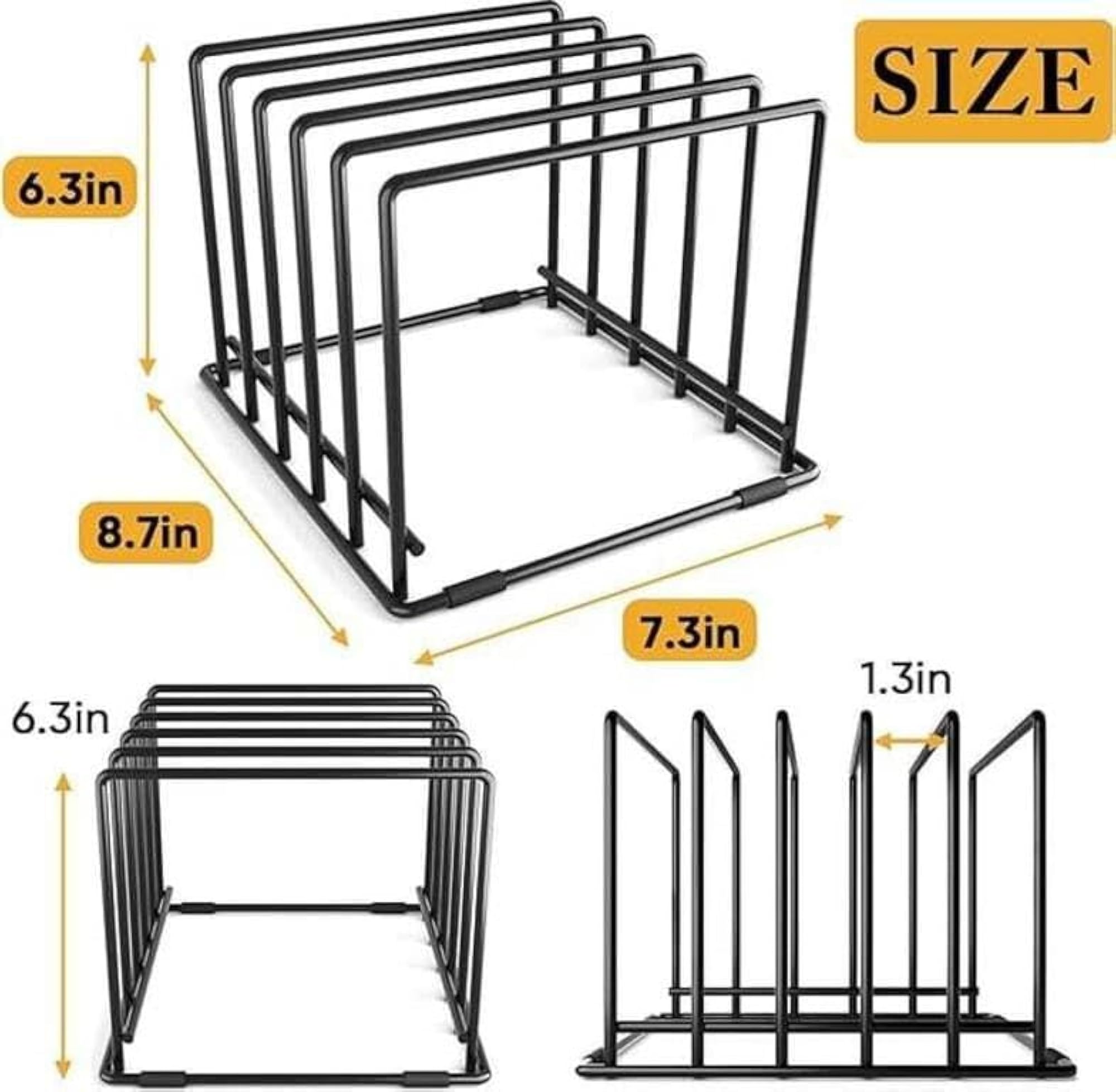 Multipurpose Metal Kitchen Rack Organizer for Trays