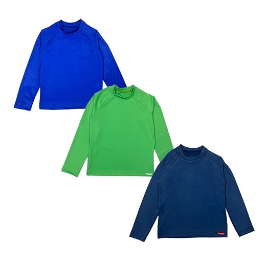 Kit 3 Camisas Blusas Manga Longa Proteção Solar uv infantil