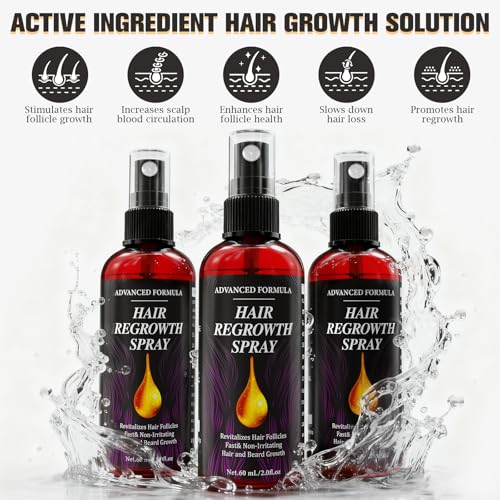 AMAINKI Sérum Crecimiento Capilar Pack 3 (3x60 ml) | Aceite de Romero y Biotina Alta Dosis, Anticaída, Bloqueador DHT para Hombres y Mujeres, Tratamiento Barba - imagen 4