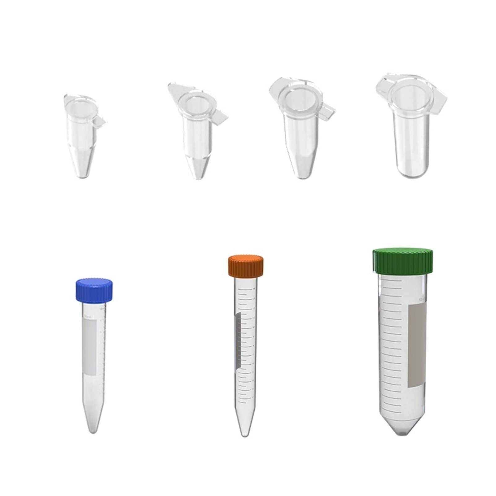 Centrífuga Mini Graduación de tubo de centrífuga de plástico 0.2ml 0.5ml 1.5ml 2ml 10ml 15 ml 50 ml Tubo de PCR TUBO PRP TUBO TUBO DE Centrífuga Tubos de centrífuga Separación rápida y eficaz(10ml)