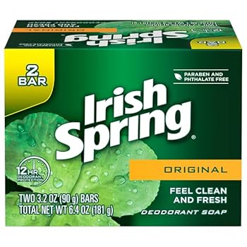 Amazon | Irish Spring Original Deodorant Bar Soap, 2x90g