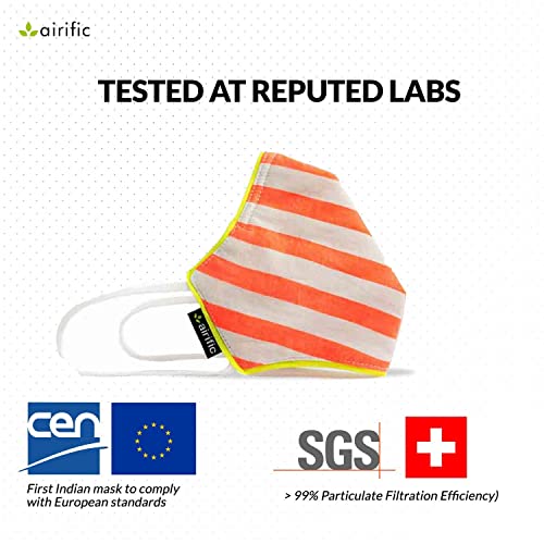 Image of airific by NIRVANA BEING 2.0 N95, FFP2 Washable and Reusable Mask for Adults | Anti Pollution Mask | Tested at International Labs Nano Technology Filter
