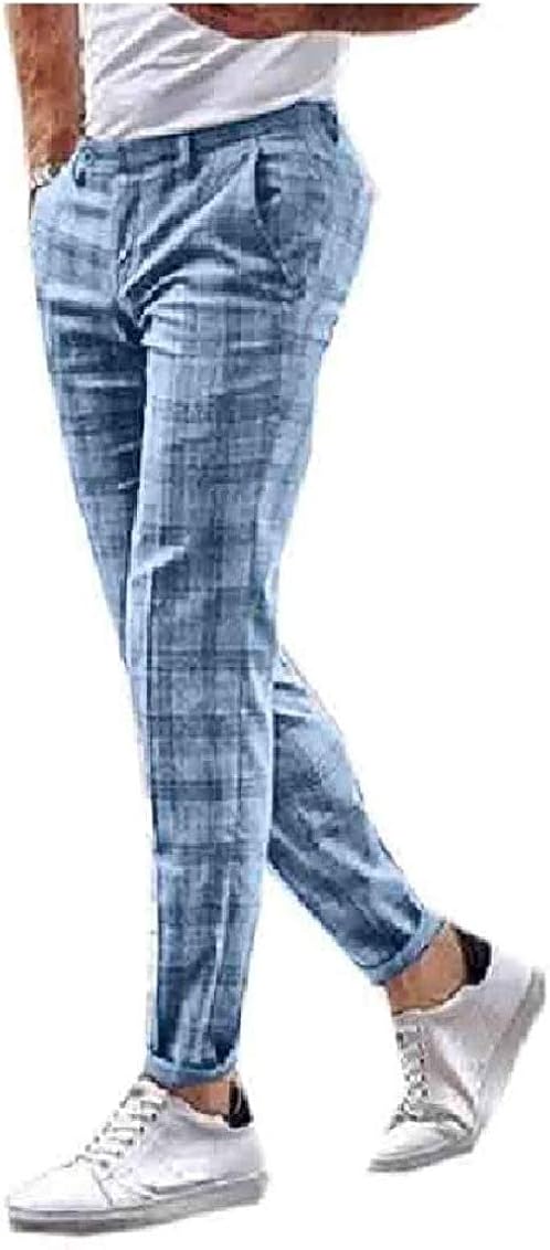 fern plaid slim fit pants