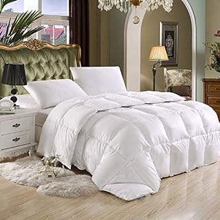 Luxurious Full/Queen Size Hard-to-FIND 80 Oz Fill Weight Goose Down Alternative Comforter, 600