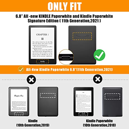 Vori Stand Case For Kindle Paperwhite (11Th Generation-2021) And Kindle Paperwhite Signature Edition, Pu Leather Case Smart Protective Cover With Auto-Wake/Sleep And Hand Strap, Mandalas Galaxy #TOP1