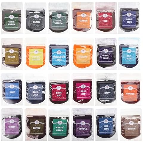 Operitacx 24 Colour Tie Dye Powder Set Cover