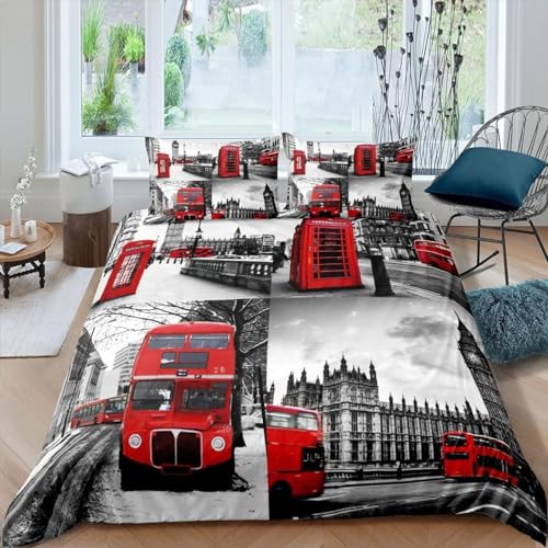 Funda Nordica Cama 90 Juvenil Londres 3D