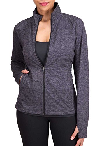 Covalent Activewear Womens Flex jacket-92-L Carbon Heather