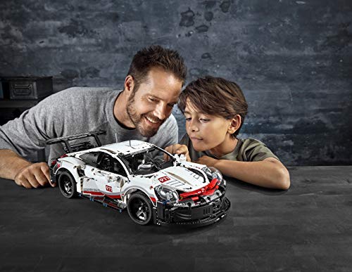 LEGO Technic Porsche 911 RSR Maqueta de Coche de Carreras para Coleccionista, Vehículo de Juguete de Construcción para Niños y Niñas de 10 Años o Más 42096