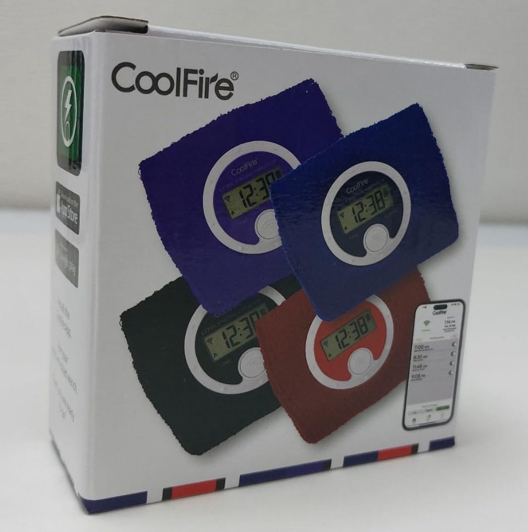 CoolFire - Silent Wake Yourself Up, orologio con sveglia vibrante per coppie, facile da installare sull'app, studenti, non udenti. Sveglia da polso silenziosa con vibrazione (viola)