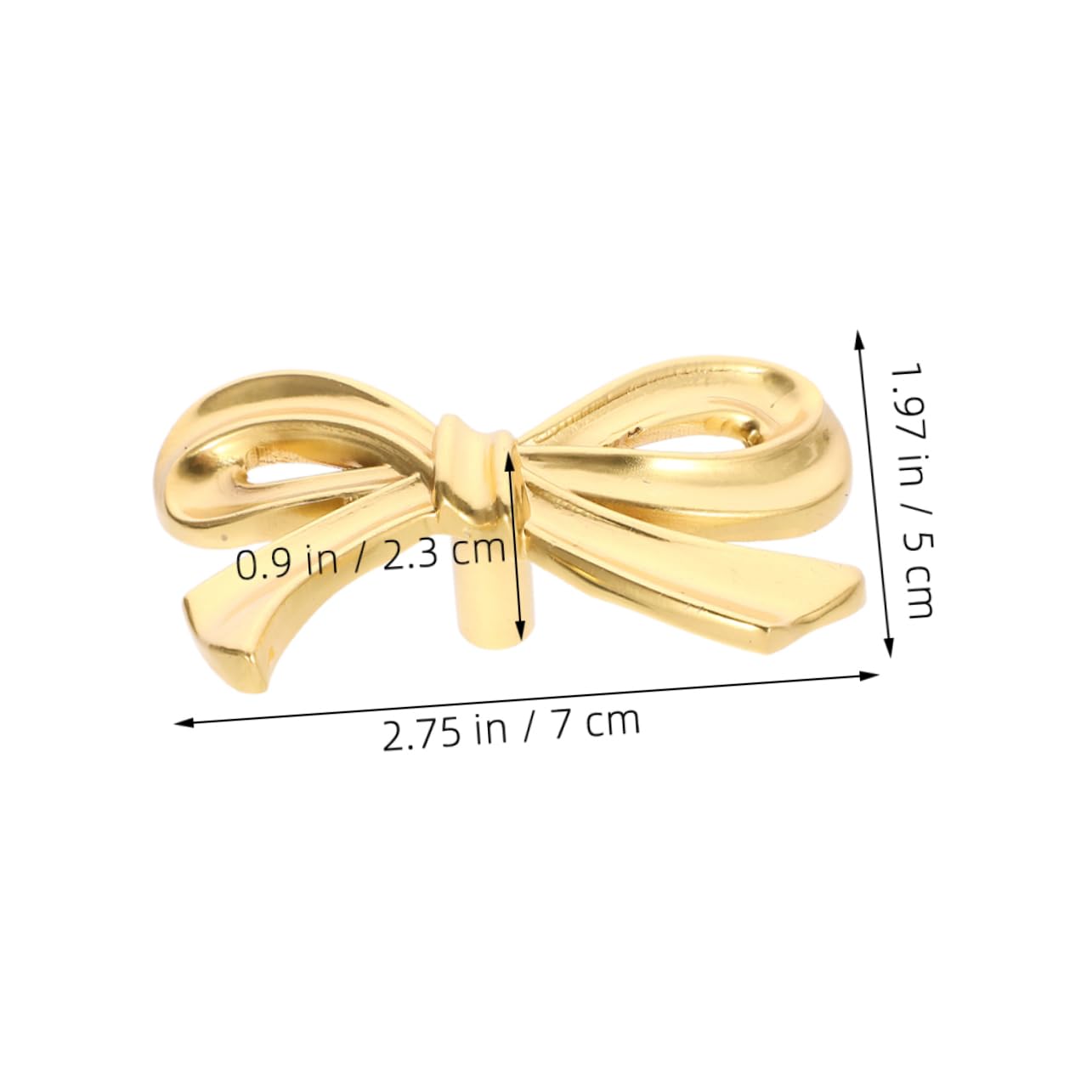 Operitacx 5 Set Maniglia Ad in Ottone Cassetto Forma Cucina Pomello A Farfalla Vivaio Pomelli Per Comò Per Ragazze Pomelli Del Comò Con Fiocco Dorato Piccole Manopole D'oro 2 Pezzi*5