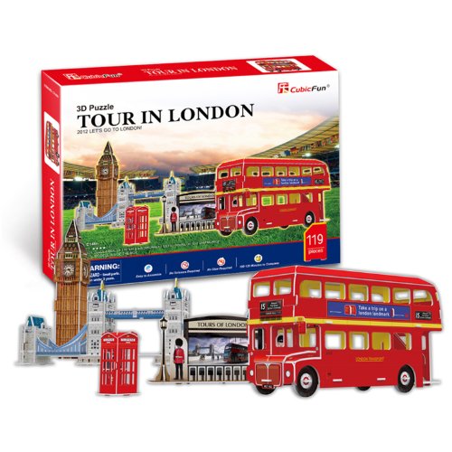 Preisvergleich Produktbild 3D Puzzle - Besuch in London (Schwierigkeit : 4 / 8)