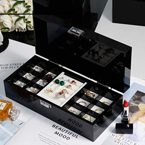 Boîtes à bijoux en acrylique le coffret cadeau idéal avec 19 compartiments - 7