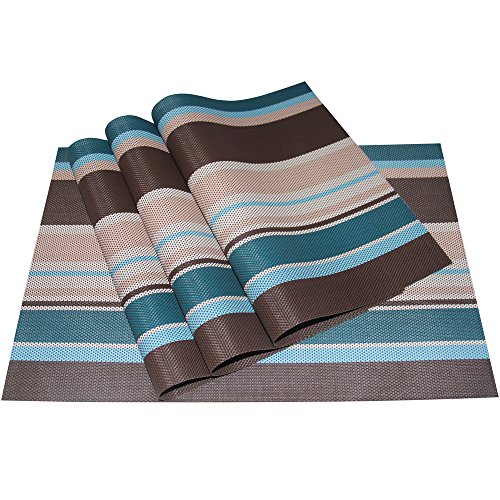 Sets de table PVC tissé Zupro tapis de table lavable et antidérapant - 2