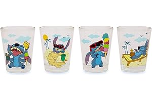 Disney Lilo & Stitch Beach Day Stitch Shot Glass Set Of 4