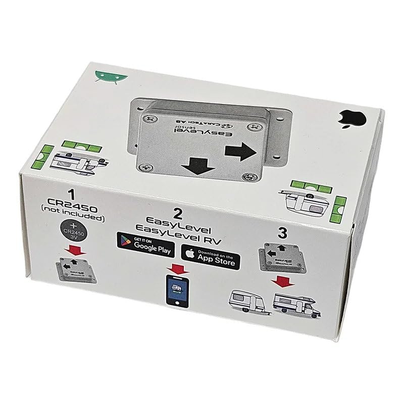 CaraTech EasyLevel Nivel digital con aplicación para autocaravana remolque