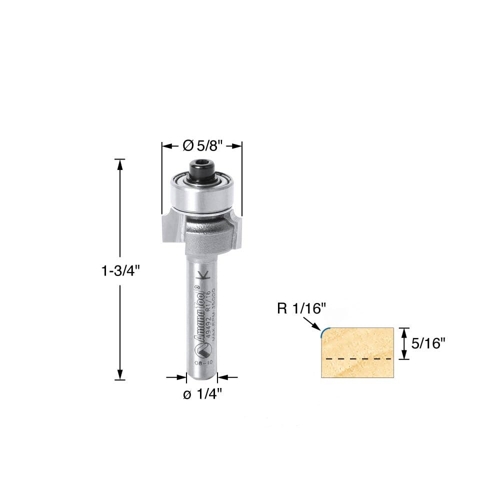 mana ☆ 　282 45452 Carbide Tipped Straight Plunge 1-1/2 Dia x 1-1/4 x 1/2