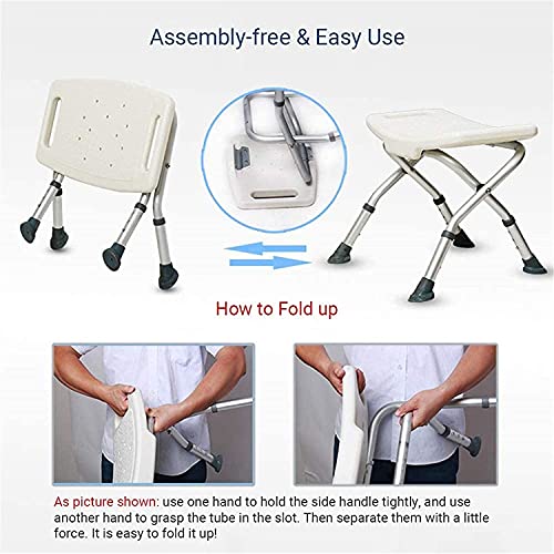 Chaises de douche pliables pour PMR et tabouret de bain antidérapant