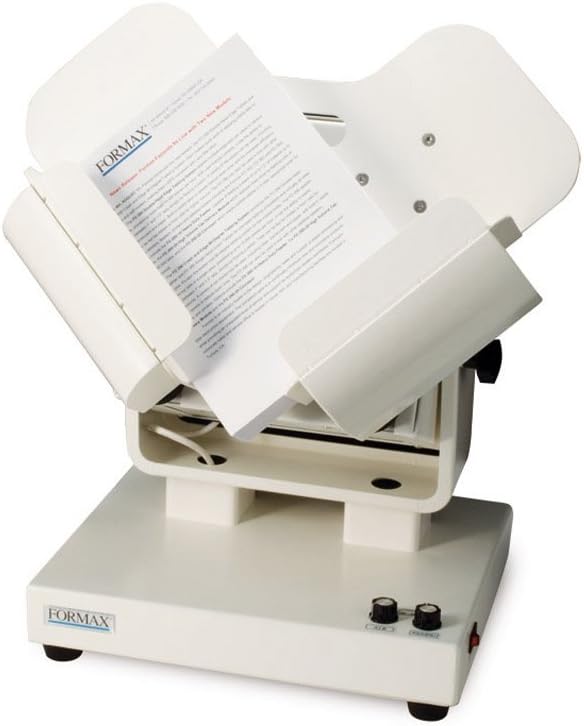 Formax FD 402TA1 Tabletop Air Jogger, Up to 2500 Vibrations per Minute, Variable Air Pressure Control, Tilting Jog Bin, Jogs up to 940 Sheets, 3 Operating Modes