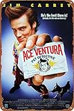 Ace Ventura, Pet Detective Poster Vintage Look Tin Metal Sign Wall Decoration 8x12 Inches