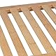 Relaxdays Badschrank Bambus, HBT: 87 x 36,5 x 33 cm, schmales Badregal mit Tür, 2 offene Ablagen, Badkommode, Natur