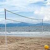 Red de Voleibol portátil al Aire Libre Red de Tenis de bádminton de Voleibol Ajustable Plegable para Jugar Voleibol para niños, Tenis de fútbol, ​​Tenis de césped