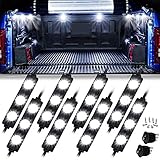 WAS SIE ERHALTEN: 8 Stück 24 LEDs wasserdichte LED-Ladefläche auf der Ladefläche, 2 * 21 Fuß Verlängerungskabel, 2 * Schalter. Kein Risiko Kauf, 3 Jahre Garantie, Fragen zu Linkstyle Auto LED-Leuchten Kit bitte kontaktieren Sie uns!