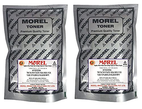 Image of morel TK1178 Toner Powder Pouch for KYOCERA M2040DN, M2540DN, M2540DW, M2640IDW, FS-1110, FS-1024, FS-1024MFP, FS-1124, FS-1124MFP Printer - Pack 2