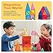 PicassoTiles 60 Piece Set 60pcs Magnet Building Tiles Clear Magnetic 3D Blocks Construction Playboards - Creativity Beyond Imagination, Inspirational, Recreational, Educational, Conventional